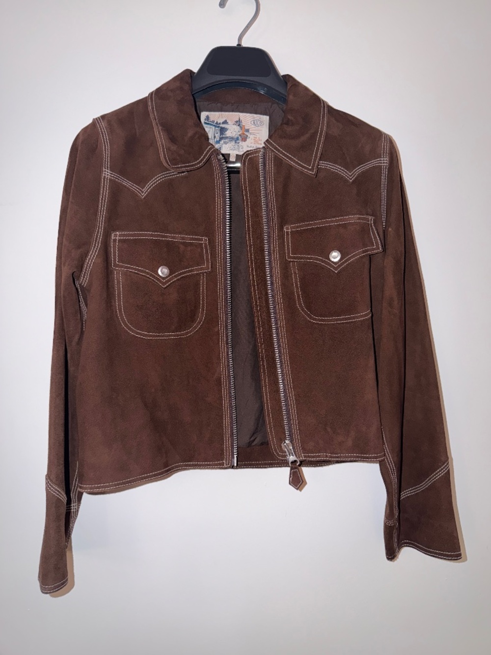 Nudie Jeans Suede Cropped Jacket